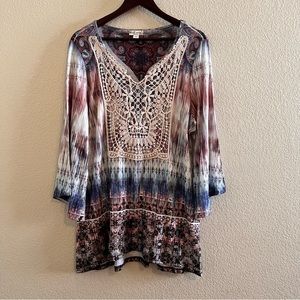 World Unity Top with Crochet Detail Size 2X